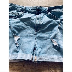Fashion Nova high waist jean shorts